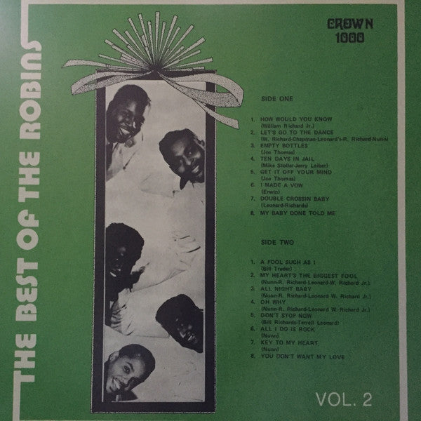 The Robins ‎– The Best Of The Robins Vol.2 - Blues Style: Rhythm & Blues, Doo Wop -  (vinyl)