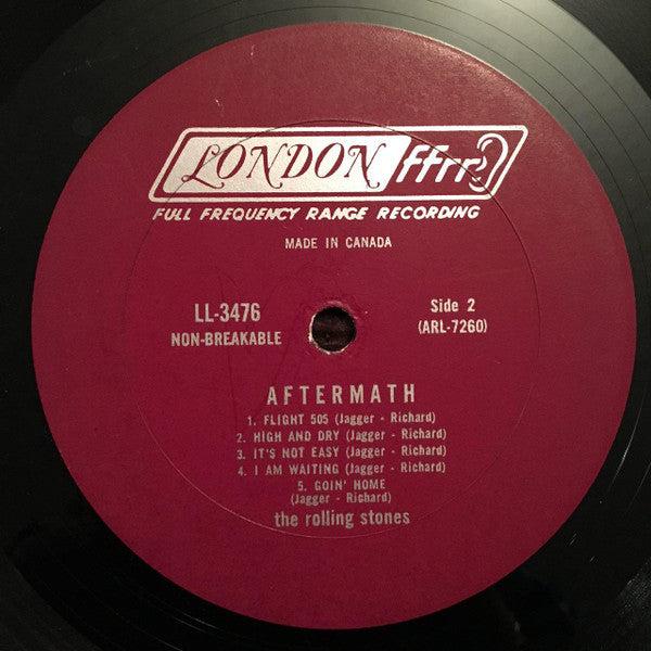 Rolling Stones ‎– Aftermath - 1966- Rock & Roll, Blues Rock, Vocal ( Vinyl )  Marroon label Mono