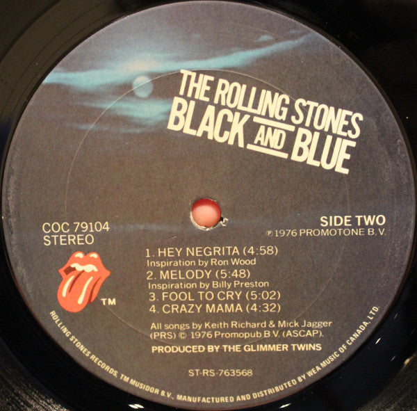 Rolling Stones, The - Black and Blue -1986- Classic Rock (vinyl) Near Mint Copy