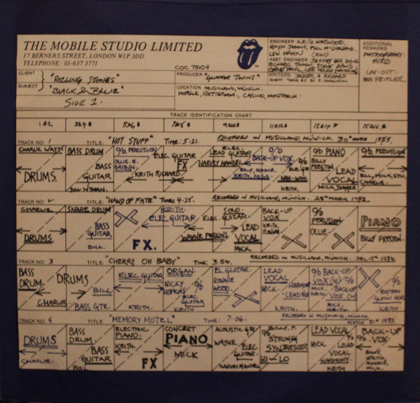 Rolling Stones, The - Black and Blue -1986- Classic Rock (vinyl) Near Mint Copy