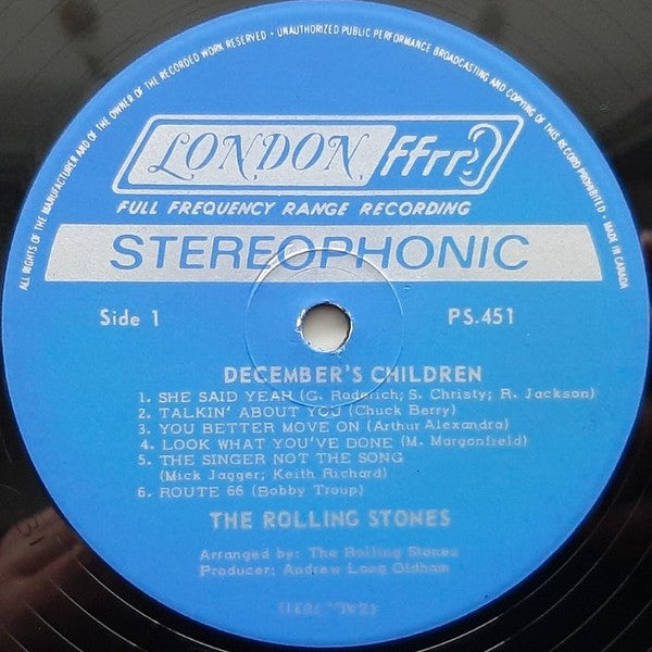 The Rolling Stones – December's Children ( And Everybody's ) 1966-Blues Rock, Garage Rock, Pop Rock (Vinyl)