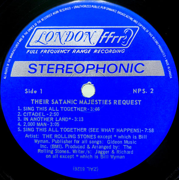 The Rolling Stones – Their Satanic Majesties Request -1967-Psychedelic Rock Mono, Lenticular / gatefold sleeve