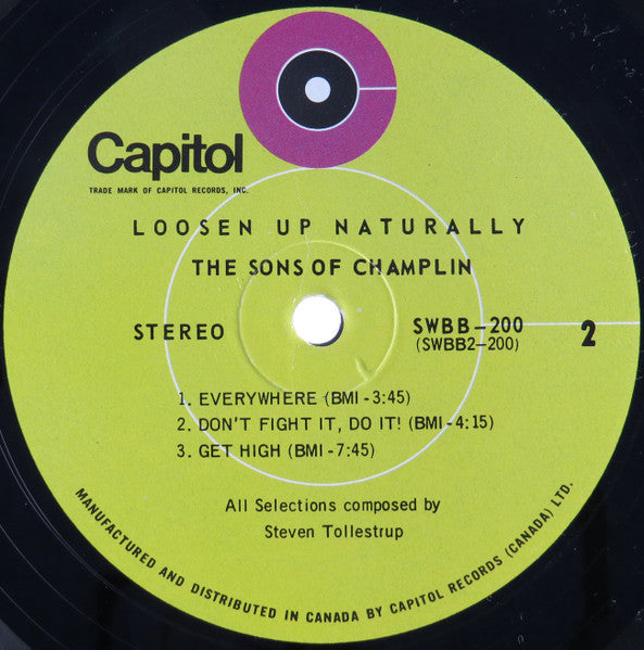 The Sons Of Champlin – Loosen Up Naturally - 1969-Jazz, Rock, Funk / Soul, Blues Style: Psychedelic Rock (vinyl)