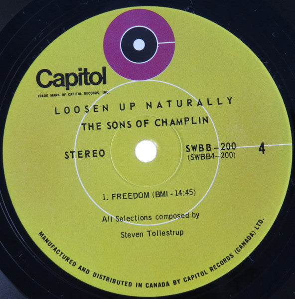 The Sons Of Champlin – Loosen Up Naturally - 1969-Jazz, Rock, Funk / Soul, Blues Style: Psychedelic Rock (vinyl)