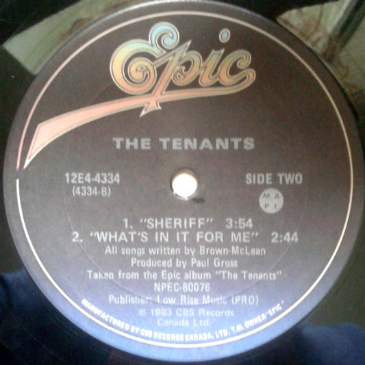 The Tenants Sheriff - 1983-Pop Rock - Vinyl, 12", 33 ⅓ RPM. NM