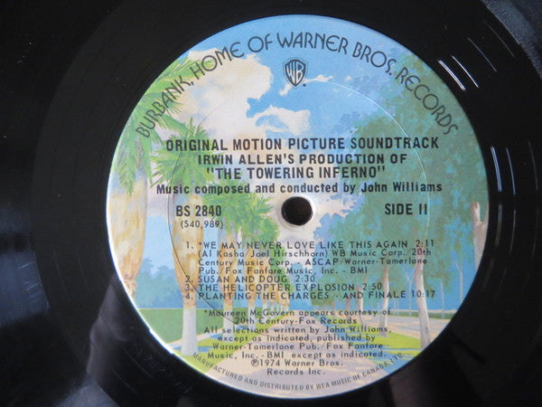 The Towering Inferno (Original Motion Picture Soundtrack - John Williams -1974-Soundtrack, Contemporary, Ballad (Vinyl)