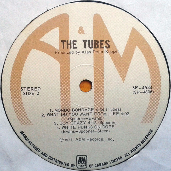 The Tubes – The Tubes - 1975-Rock, Pop Style:	Glam (Vinyl)