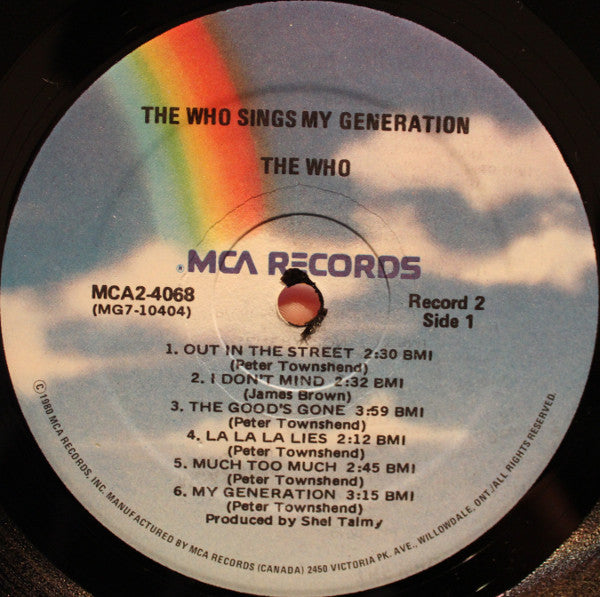 The Who  Magic Bus The Who Sings My Generation - 2 lps - Rock Style: Rock & Roll, Mod (Vinyl)