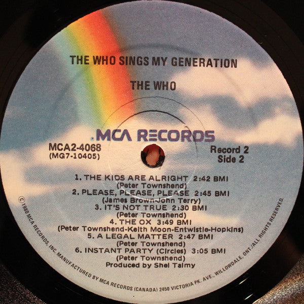 The Who  Magic Bus The Who Sings My Generation - 2 lps - Rock Style: Rock & Roll, Mod (Vinyl)