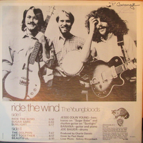 The Youngbloods – Ride The Wind 1971-Jazz, Rock Style: Folk Rock, Smooth Jazz ()vinyl)