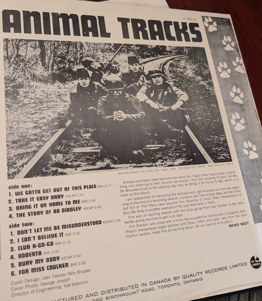 The Animals – Animal Tracks 1965 Rock Style: Blues Rock, Rock & Roll, Garage Rock (Rare Vinyl Amazing Shape !