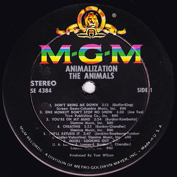 The Animals – Animalization 1966 Genre: Rock Style: Blues Rock (Vinyl) awesome copy !