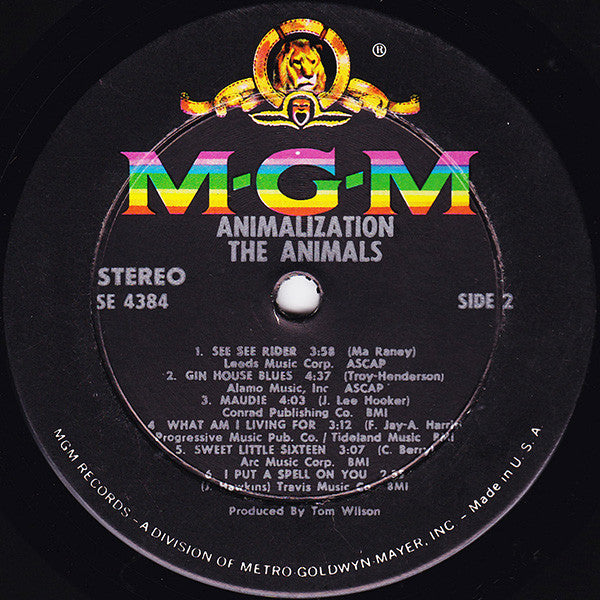 The Animals – Animalization 1966 Genre: Rock Style: Blues Rock (Vinyl) awesome copy !
