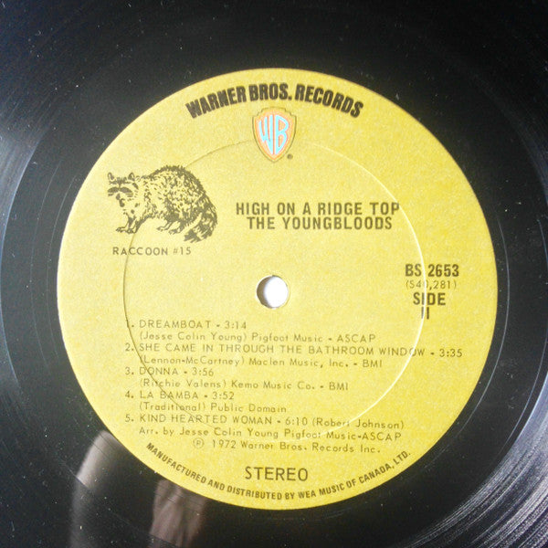 The Youngbloods – High On A Ridge Top  1972 Folk Rock, Country Rock (vnyl)
