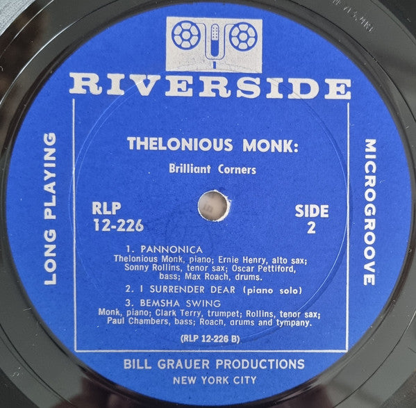 Thelonious Monk – Brilliant Corners US Released: 1958 Genre: Jazz Style: Hard Bop (Rare Vinyl)