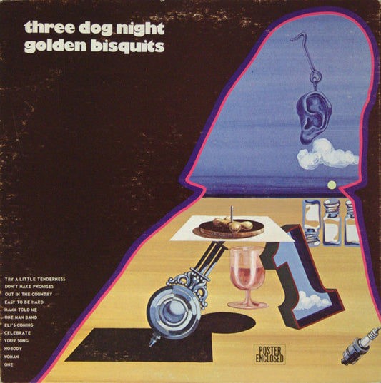Three Dog Night ‎– Golden Biscuits - 1971 - Classic Rock (clearance vinyl) BARGAIN BIN