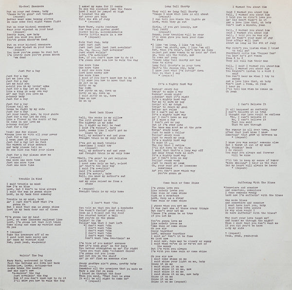 Tommy Tucker ‎– Hi-Heel Sneakers - 1983-Blues Style: Rhythm & Blues (Rare Japan Vinyl)