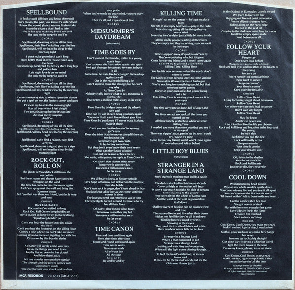 Triumph – Thunder Seven (1984, Europe Vinyl LP) — MCA 251 631-1