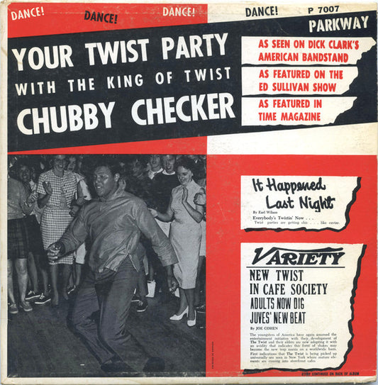 Twist With Chubby Checker  1961-Rock, Funk / Soul Style: Rock & Roll, Rhythm & Blues, Twist (vinyl)