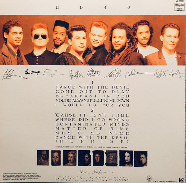 UB40 – UB40 – 1988 – Reggae / Pop (vinyl)