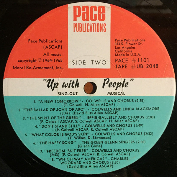 Up With People! – Pace Magazine Presents Up With People! The Sing-Out Musical - 1965-Pop, Folk, World, & Country, Stage & Screen (Vinyl)