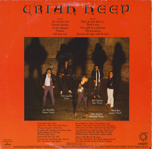 Uriah Heep – Abominog 1982 Genre: Rock Style: Hard Rock, Prog Rock (vinyl)