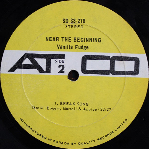 Vanilla Fudge – Near The Beginning -1969 Stereo -Psychedelic Rock (Rare Vinyl)