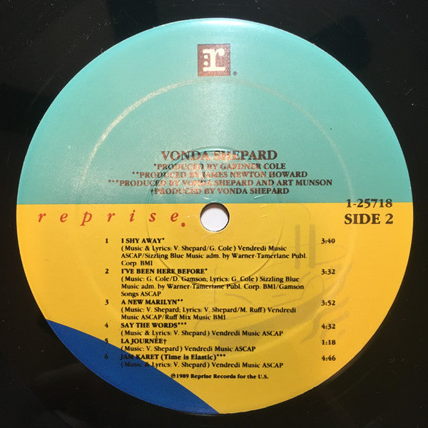 Vonda Shepard – Vonda Shepard  1989- 	Pop Rock (Vinyl )  Library Copy
