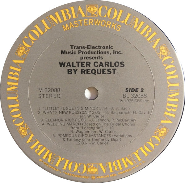 Walter Carlos – By Request 1975-Modern Classical ( vinyl )