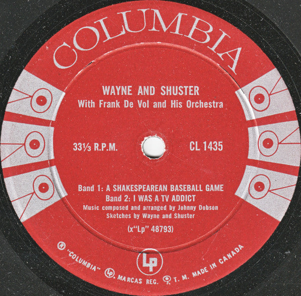 Wayne And Shuster  In Person Comedy Performance - 1960-Non-Music Style: Comedy (Vinyl)