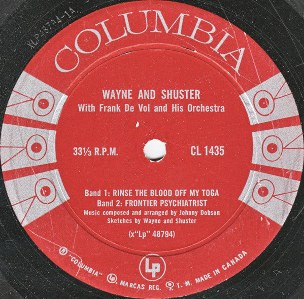 Wayne And Shuster  In Person Comedy Performance - 1960-Non-Music Style: Comedy (Vinyl)