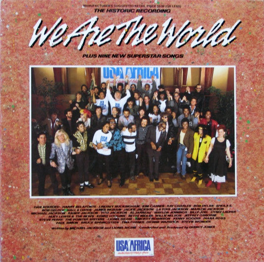 We Are The World -1985- Soft Rock, Pop Rock, Synth-pop (vinyl) Prince , Tina, Steve Perry +