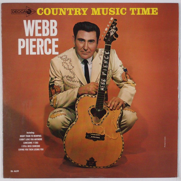 Webb Pierce ‎– Country Music Time - 1965- Folk, World, & Country (vinyl)