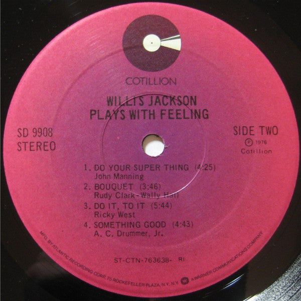 Willis Jackson Plays With Feeling - 1976-Jazz, Funk / Soul Style: Jazz-Funk, Disco (vinyl)