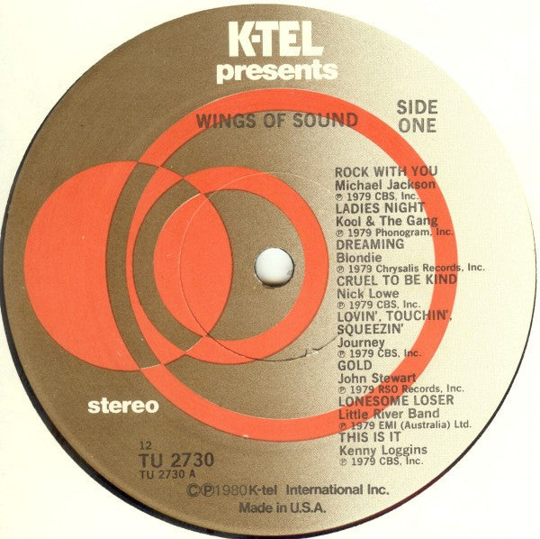 Wings Of Sound -1980- Rock, Funk / Soul, Pop (vinyl) Bob Dylan, Cheap Trick, Rex Smith +