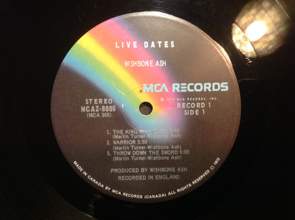 Wishbone Ash – Live Dates - 2lps - 1973-	Soft Rock, Classic Rock (Vinyl)