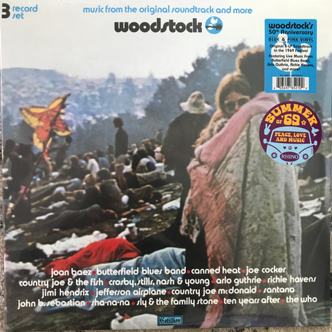 Woodstock - 3lps- 1970 - Folk Rock, Psychedelic Rock (vinyl)   2 Great Copies ! Excellent vinyl
