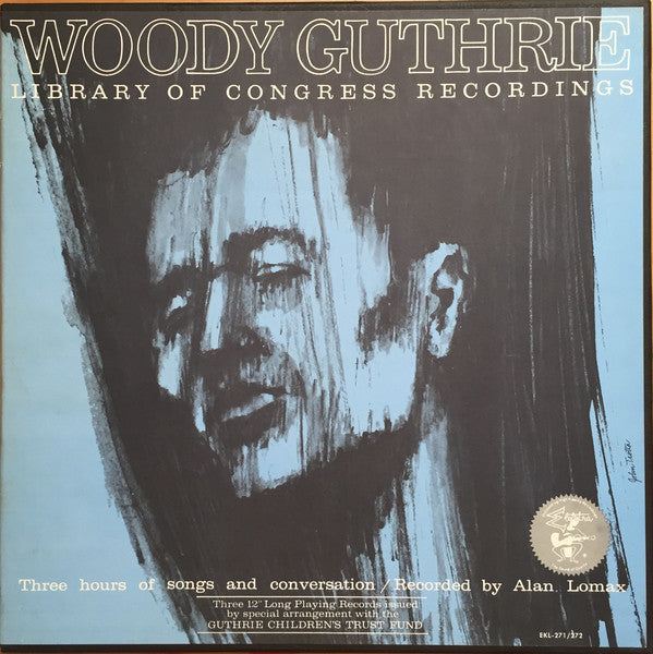 Woody Guthrie – Library Of Congress Recordings - 3 lps - 1967-Blues, Folk, World, & Country Style: Folk, Country Blues (Rare Vinyl Set)