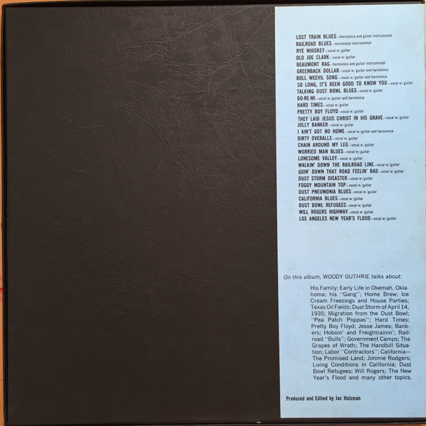 Woody Guthrie – Library Of Congress Recordings - 3 lps - 1967-Blues, Folk, World, & Country Style: Folk, Country Blues (Rare Vinyl Set)