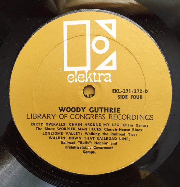 Woody Guthrie – Library Of Congress Recordings - 3 lps - 1967-Blues, Folk, World, & Country Style: Folk, Country Blues (Rare Vinyl Set)