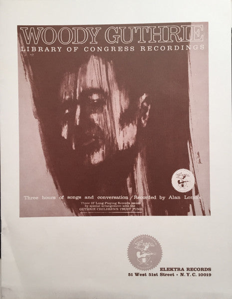 Woody Guthrie – Library Of Congress Recordings - 3 lps - 1967-Blues, Folk, World, & Country Style: Folk, Country Blues (Rare Vinyl Set)