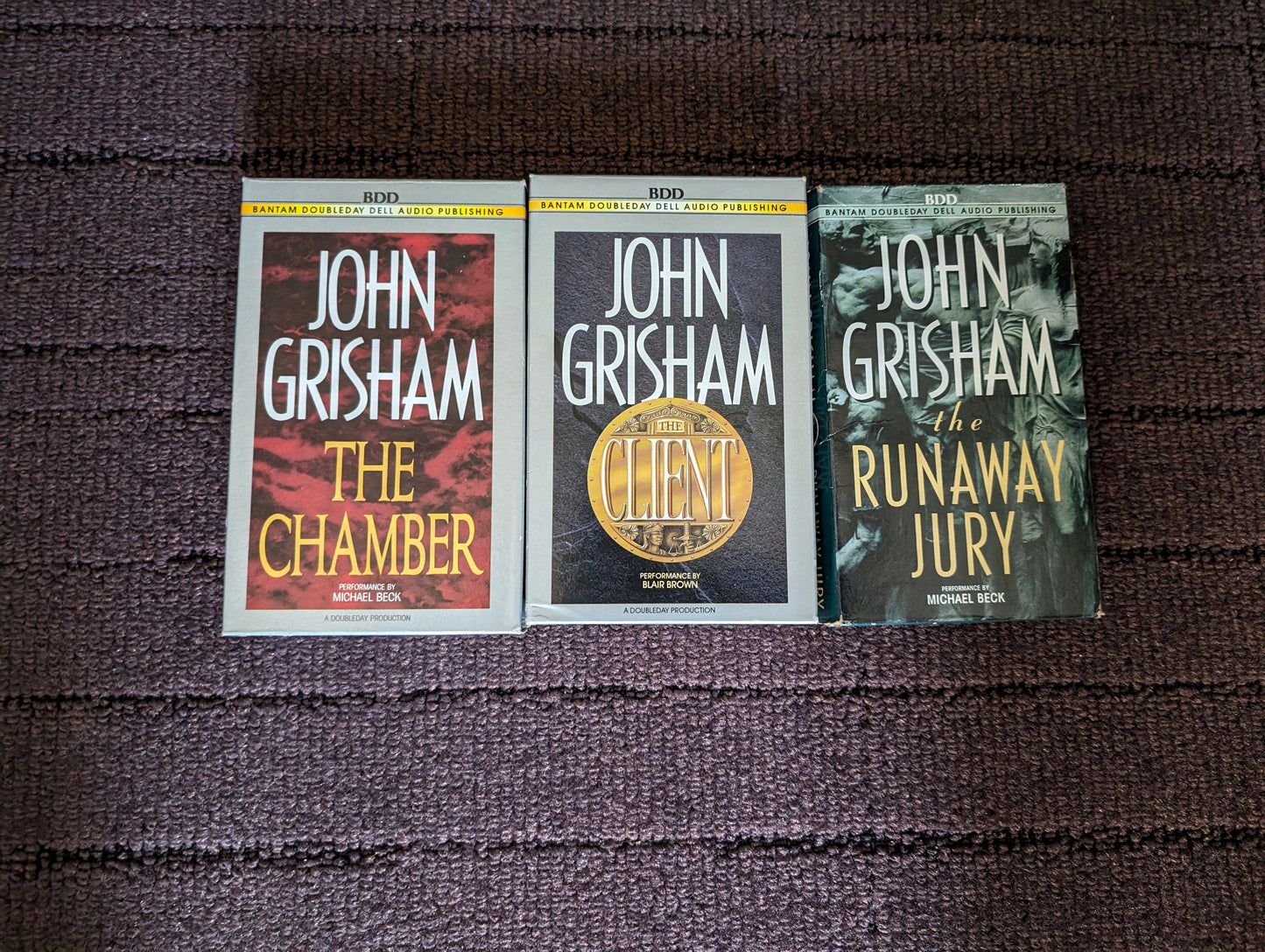 3 Audio Book Tapes John Grisham Lot # 3