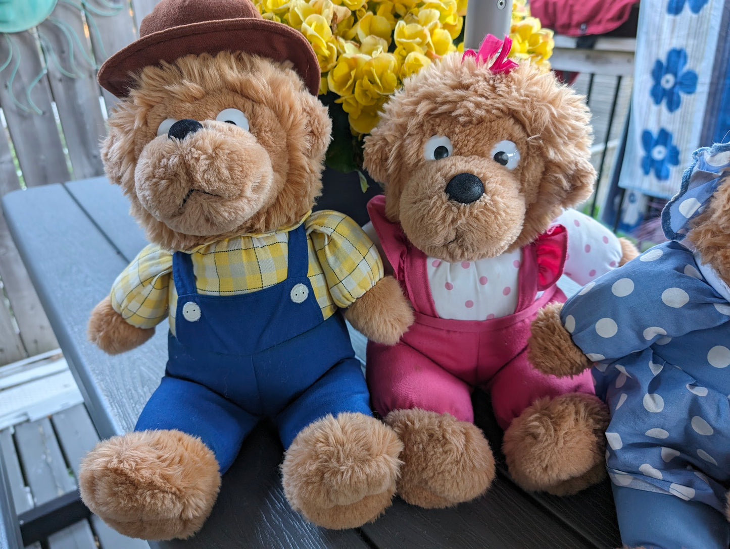 4 Berenstein Bears Family Plush Set Papa , Mama , Sister , Brother (Great Shape)