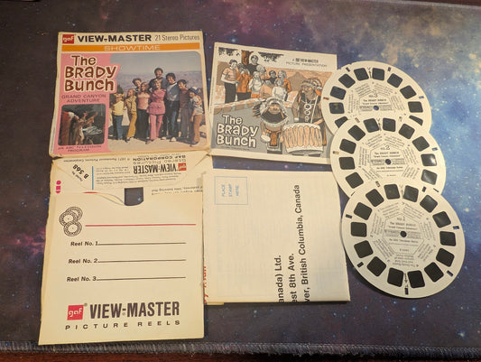 The BRADY BUNCH Grand Canyon Adventure 3d View-Master 3 Reel Packet