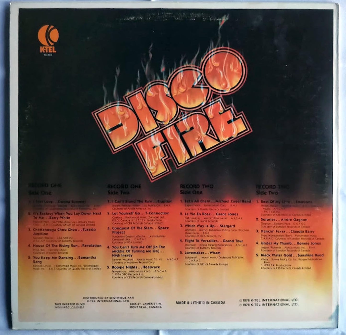 Disco Fire - 2 lps set - 1978- Disco Pop ( Vinyl ) Sealed Copy