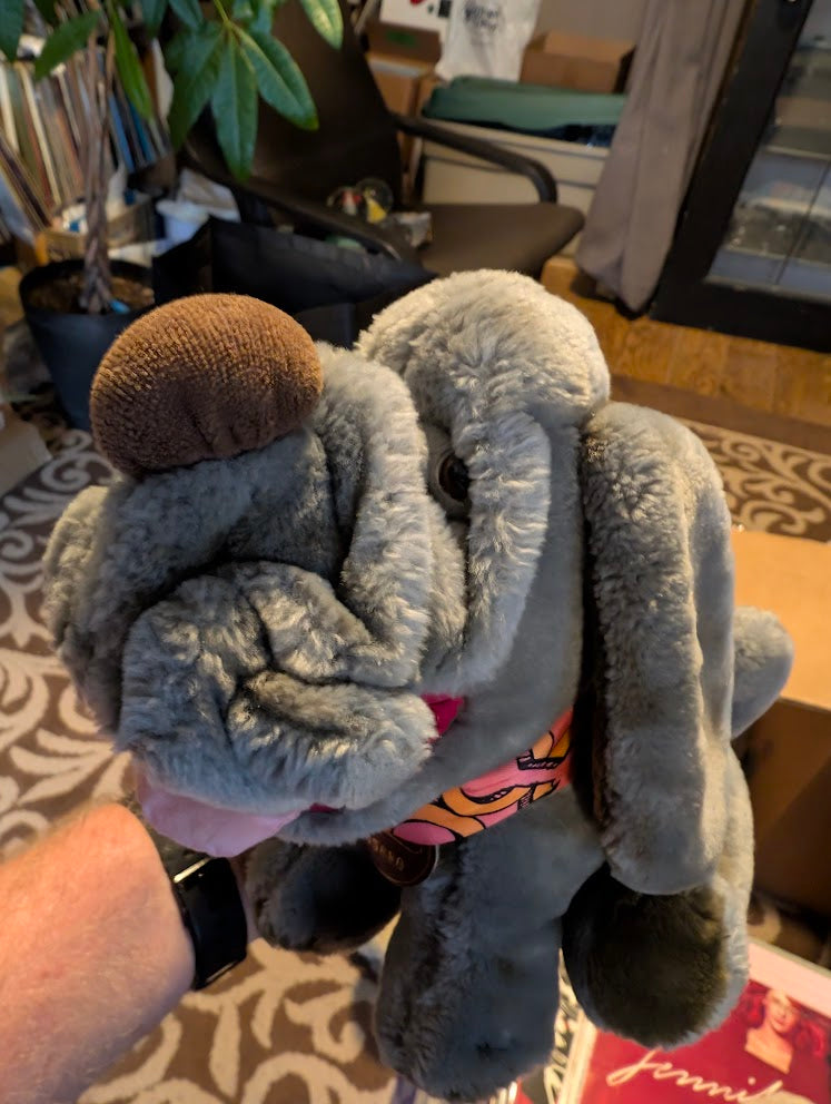 VTG GANZ BROS The Heritage Collection 10" Wrinkles Plush Stuffed Dog 1984