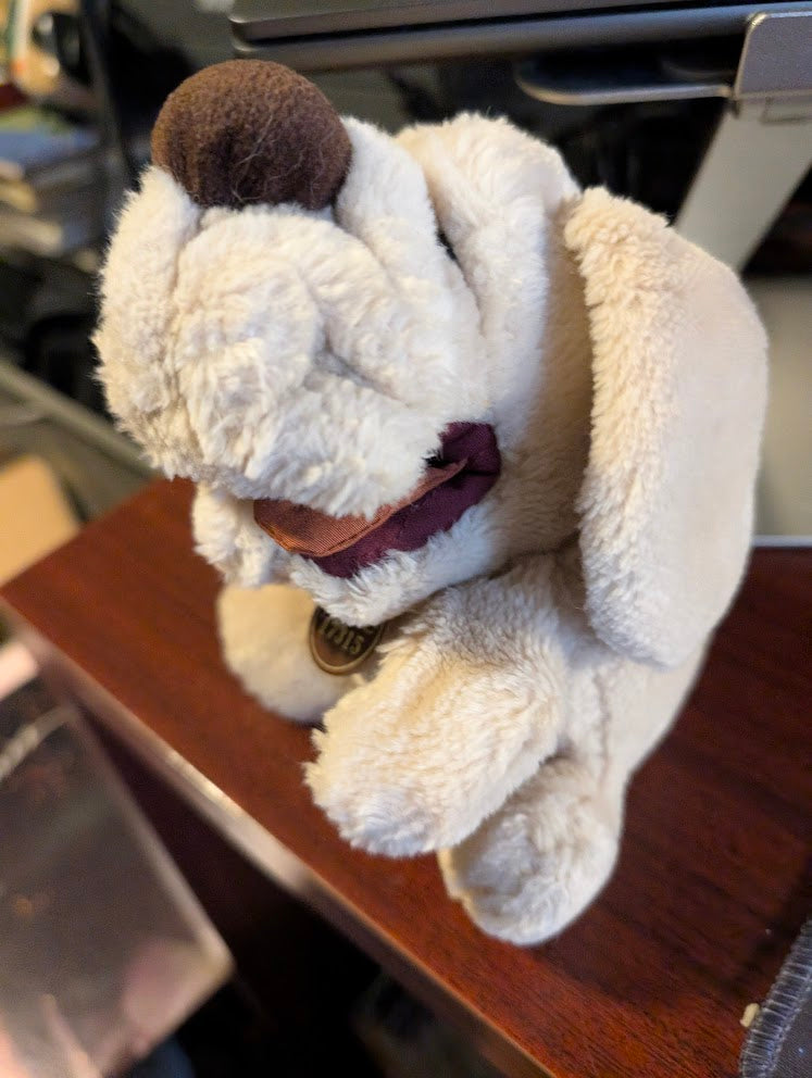 Wrinkles Plush Stuffed Animal Dog Ganz Bros Tan Brown Vintage Puppy 1984 6 "