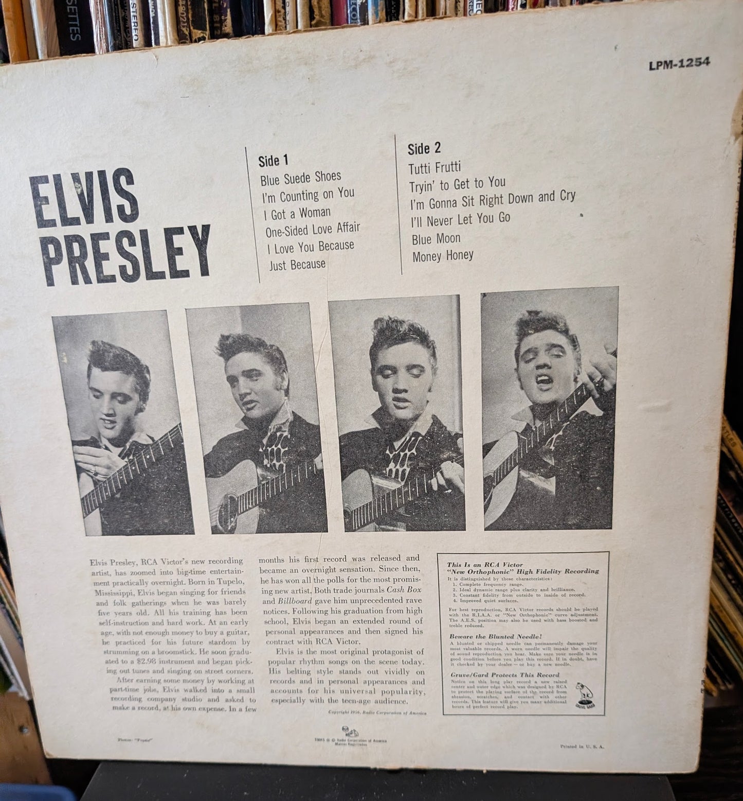 Elvis Elvis 1956 Rock, Pop Style: Rock & Roll RARE second‑state / later first‑edition