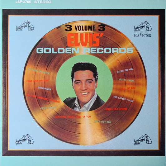 Elvis Presley – Elvis' Golden Records, Volume 3  -1963 -Rock & Roll, Ballad (Vinyl) Near Mint