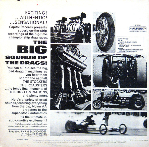 The Big Sounds Of The Drags! 1963 	1963 Genre: Non-Music Style: Field Recording (Clearance )  marks